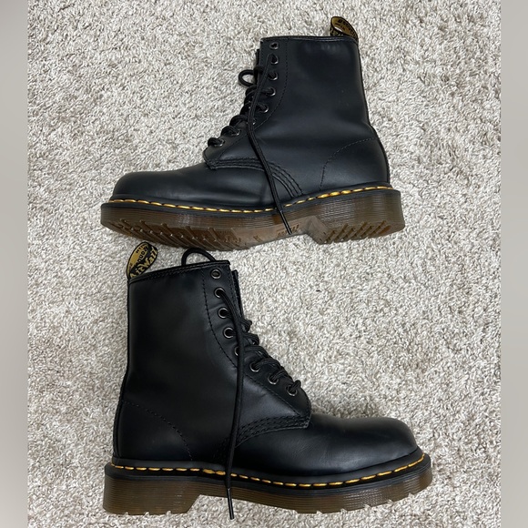 Dr. Martens Woman’s Black Leather Lace-Up Boots - Picture 4 of 5